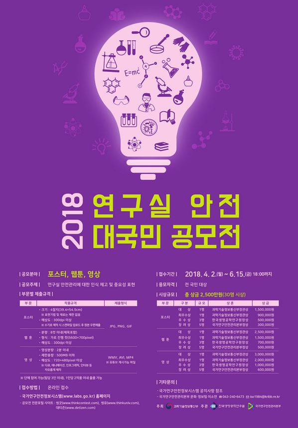 2018년 연구실 안전 대국민 공모전