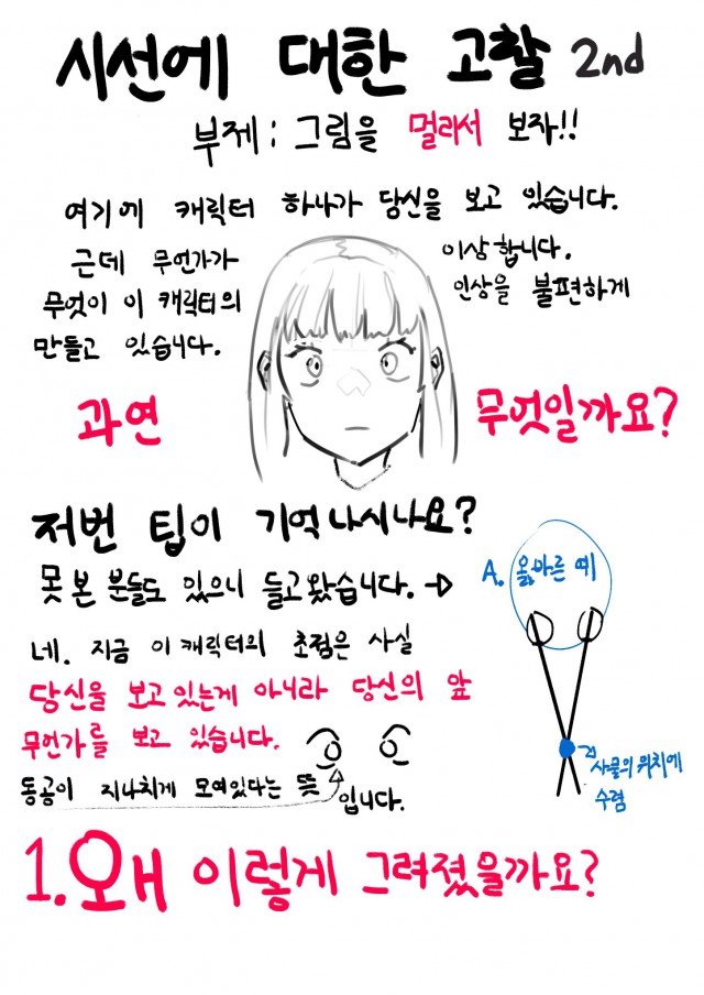 시선에 대한 고찰 2nd - 그림을 멀리서 보자!!
