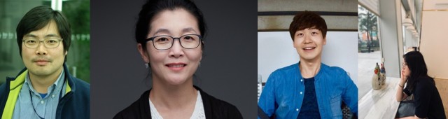 왼쪽부터 김성철 프로듀서, 이수원 영화평론가, 장승욱 감독, 윤혜지 객원프로그래머