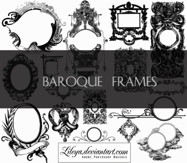 [브러쉬] Baroque Frames