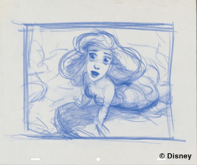 ‘디즈니 애니메이션 특별전’에서 전시 중인 ‘인어공주’./제공=지엔씨미디어