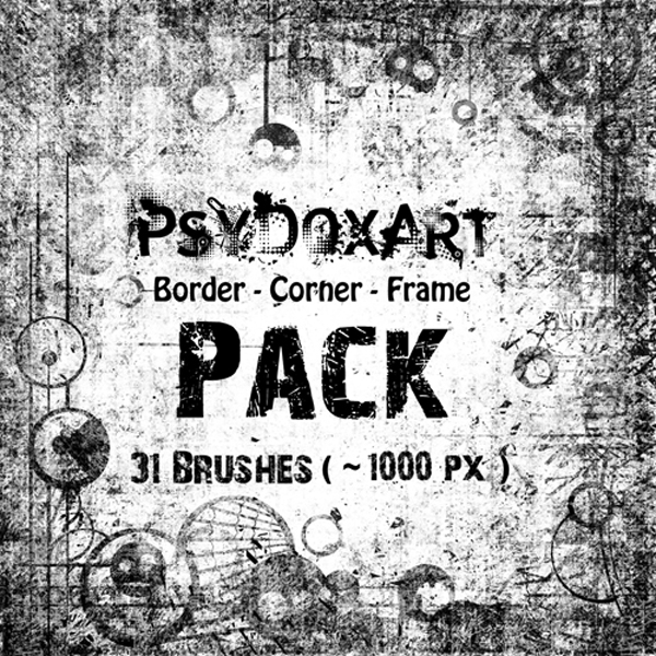[브러쉬] Psy Dox Art Border - Corner Brushes pack vol.1