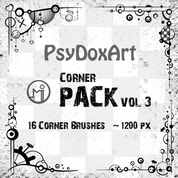 [브러쉬] Psy Dox Art Border - Corner Brushes pack vol.3