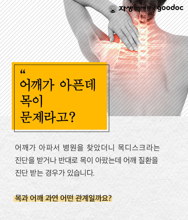 [목] [어깨] 알쏭달쏭 목과 어깨 통증 | 출처 : 굿닥