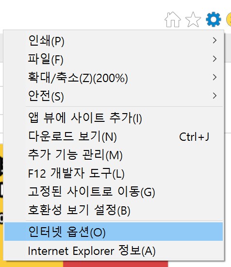 로그인이 자꾸 풀릴 때 - Internet Explorer 편