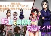 妹様と貞操帯付き女装メイド