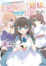 大学入学時から噂されていた美少女三姉妹、生き別れていた義妹だった。
